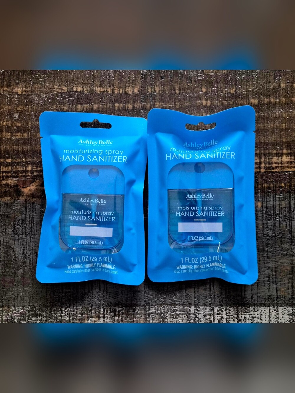 2 Ashley Belle Blueberry Freesia Moisturizing Spray Hand Sanitizers New Sealed
